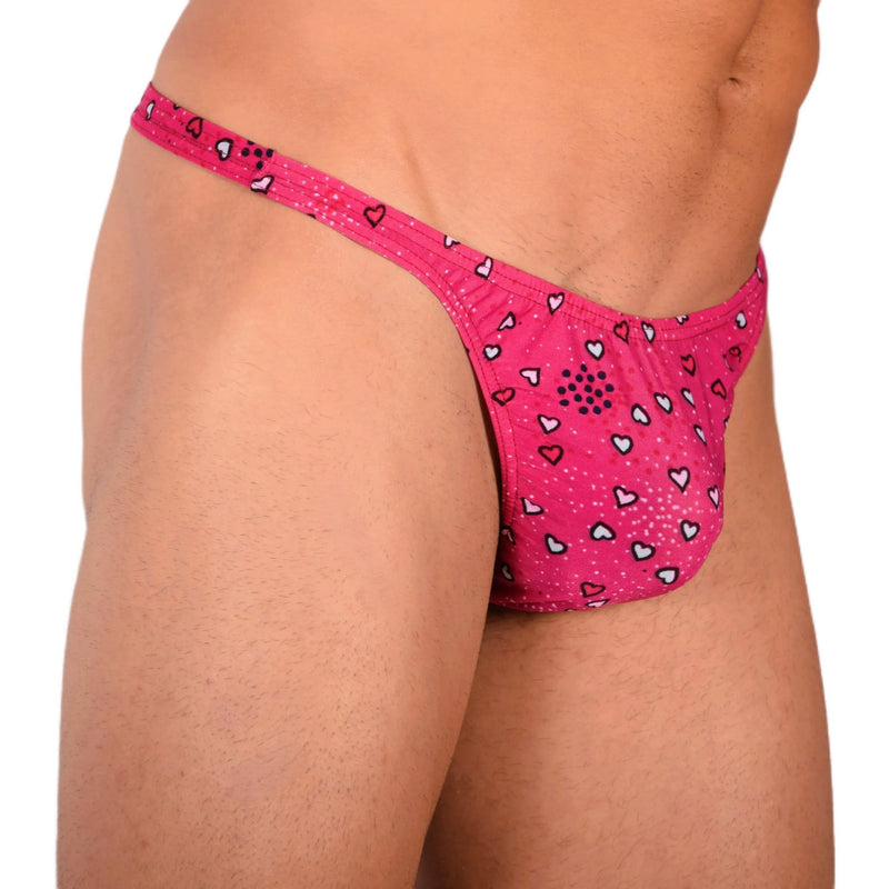S SMU Sensual Red Hearts Thong 33688 MX153