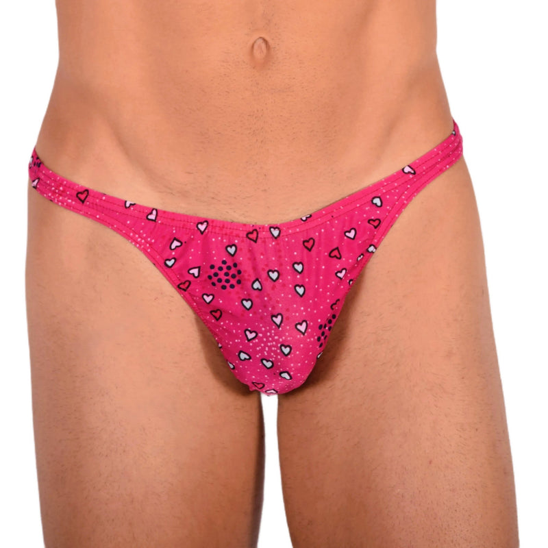 S SMU Sensual Red Hearts Thong 33688 MX152