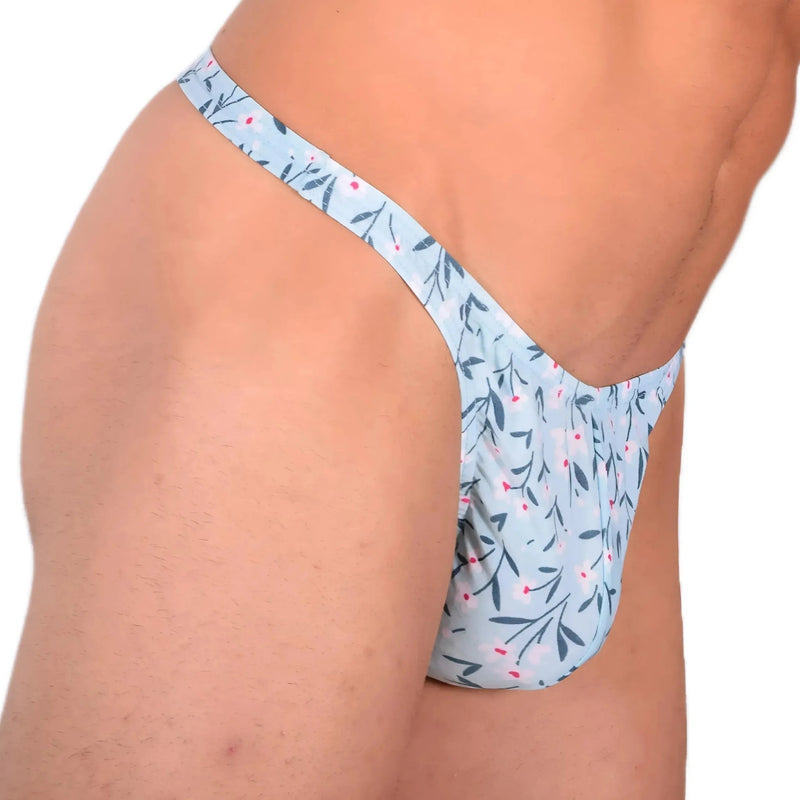 S SMU Sensual Thong Floral Turquoise 33570 MX135