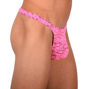 S SMU Sexy C - Thru Pink Thong 33836 MX175