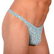 S SMU Sexy Thong Turquoise Floral Explosion 33645 MX143