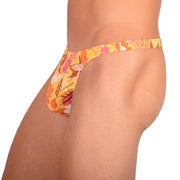 S SMU Sexy Tropical Orange Thong 33676 MX154