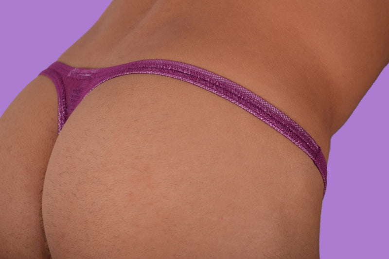 S/M SMU Mens Underwear Thong Brilliant Sheer 33349 MX11