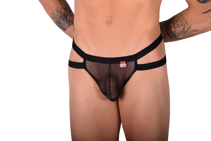 PIKANTE Set Kit ARNESS Combo Elastic Harness & Thongs Personality Black 0331 3