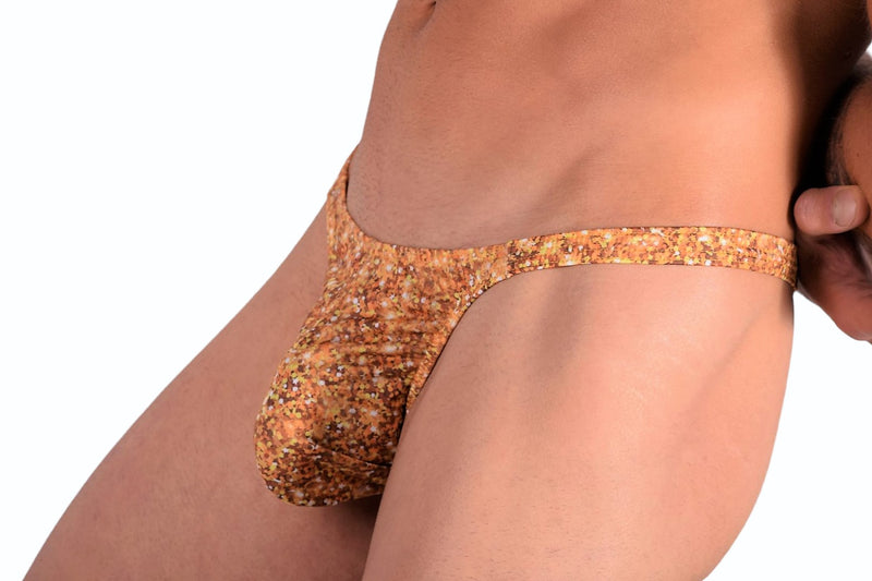 LARGE JJ MALIBU Yellow Print Thong 2