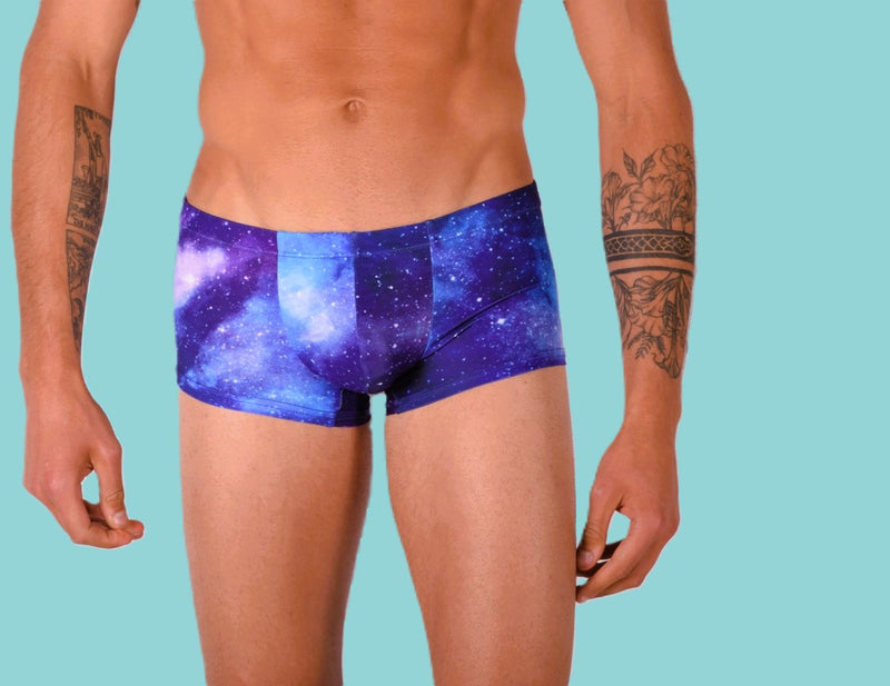 SMU Twilight Mini Boxer Brief Sports Cut Blue Mix P01705 H41