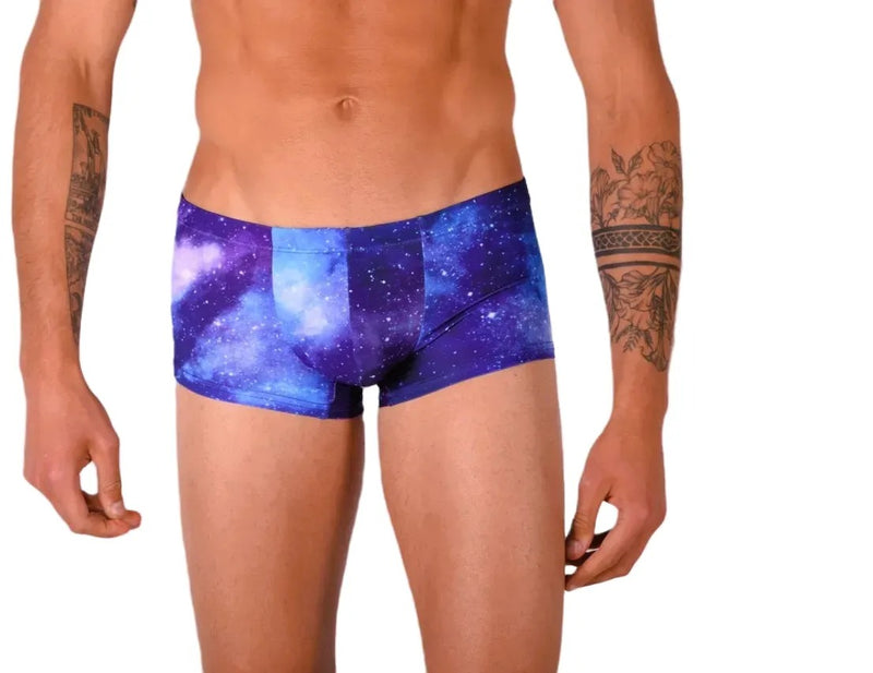 SMU Twilight Mini Boxer Brief Sports Cut Blue Mix P01705 H41