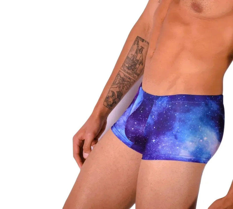 SMU Twilight Mini Boxer Brief Sports Cut Blue Mix P01705 H41