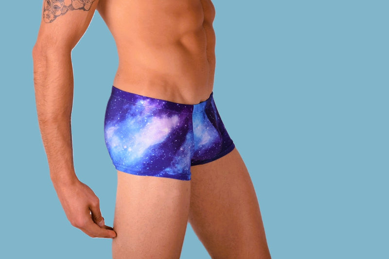 SMU Twilight Mini Boxer Brief Sports Cut Blue Mix P01705 H41