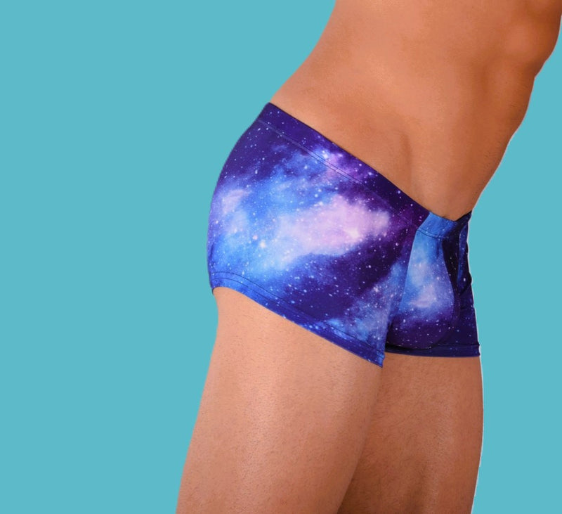 SMU Twilight Mini Boxer Brief Sports Cut Blue Mix P01705 H41