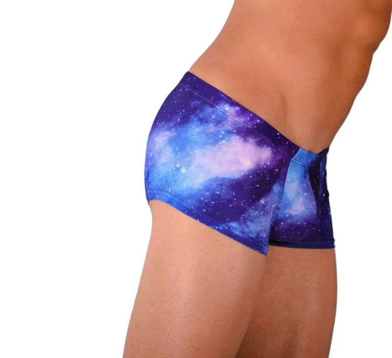 SMU Twilight Mini Boxer Brief Sports Cut Blue Mix P01705 H41