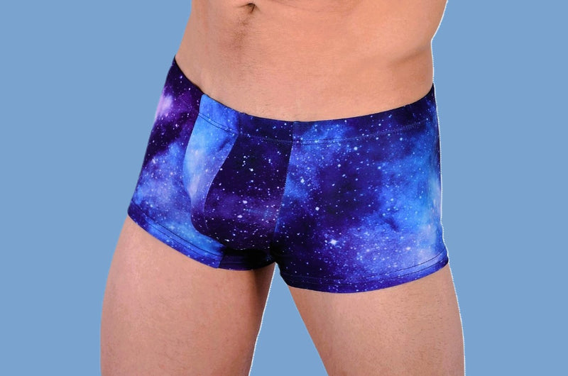 SMU Twilight Mini Boxer Brief Sports Cut Blue Mix P01705 H41