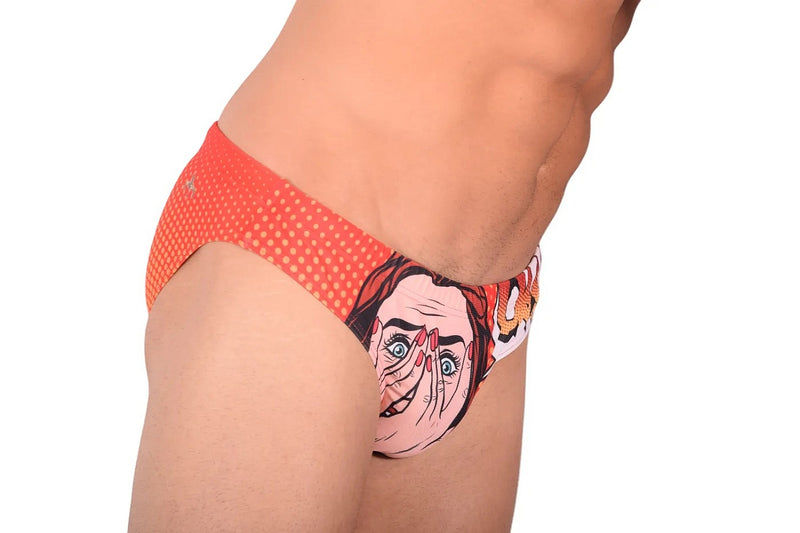 Marcuse Anime Swim-Briefs Red 2
