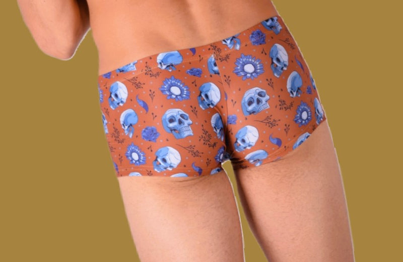 SMU Mini Hipster Skulls Soft Fabric Copper P01005 H44