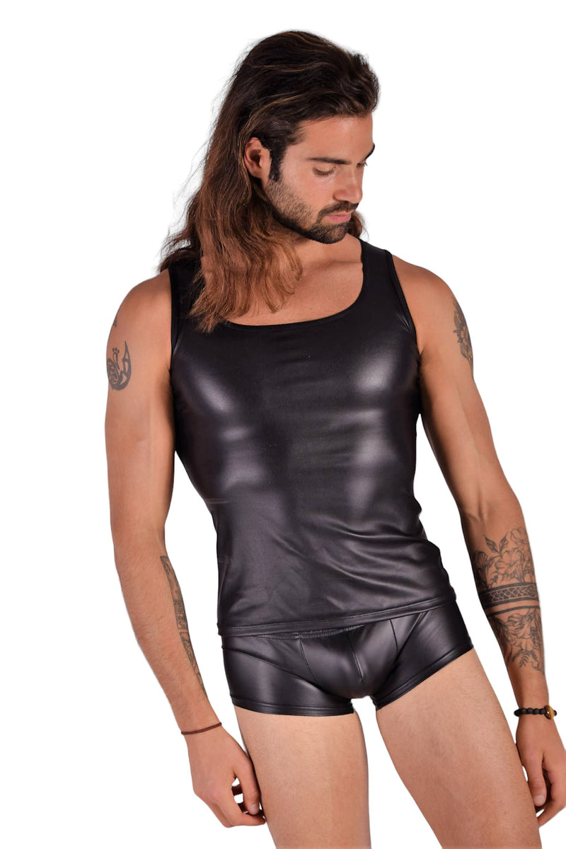 XS SMU Leather Look KIT Boxer Brief and Tank top 125965 MX9 58
