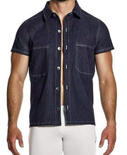 Shirt Modus Vivendi Raw Denim Casual Buttons - Down Shirts Blue 11442 B443