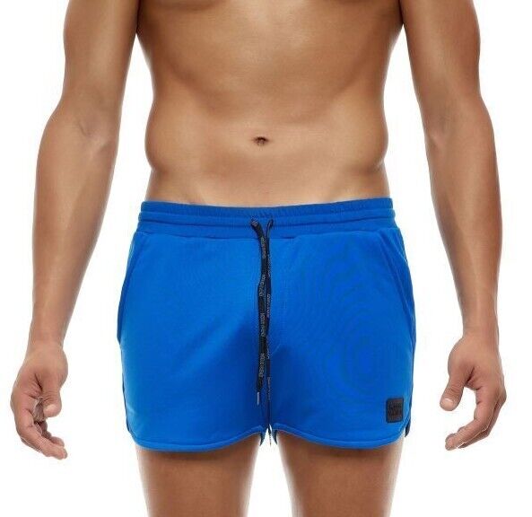 Short Modus Vivendi Diagonal Tricot Jogging-Cut Shorts Adjustable Blue 10353