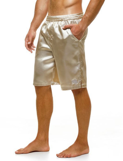 Short Modus Vivendi Host Woven Satin-Look Bermuda Comfort Fit Ivory 03262 61