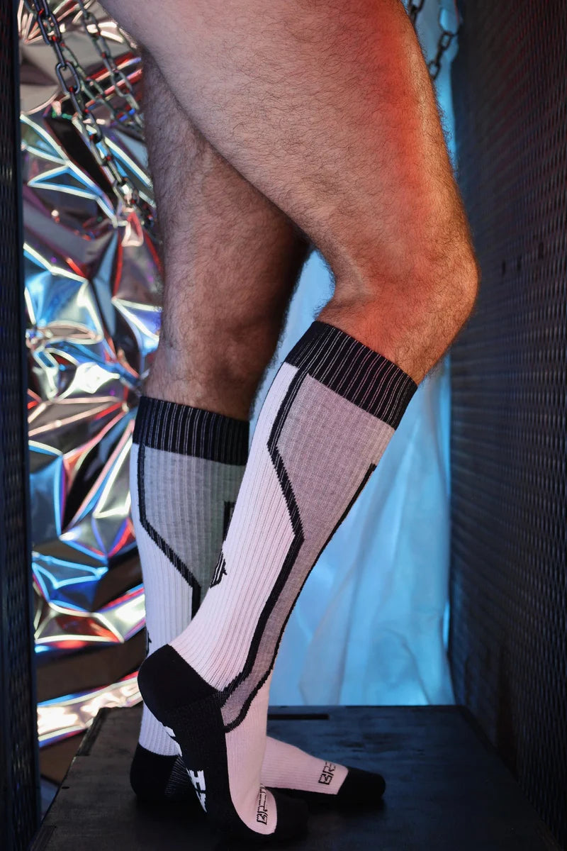 BREEDWELL Sir Splurge Knee High Socks in Grey Heather 39