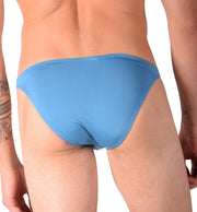 Skinz Swim - Briefs Smooth Front Mens Bikini - Cut Swimwear Saphire 4511 15