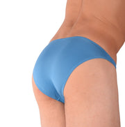 Skinz Swim - Briefs Smooth Front Mens Bikini - Cut Swimwear Saphire 4511 18