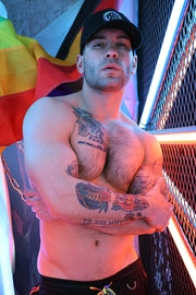 S/M BREEDWELL Flex Fit Cap Pure Pride Icon Hat With 3D Pride Puffer Logo 463