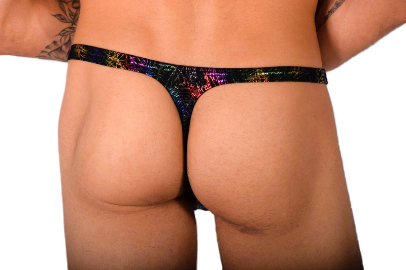 S/M SMU Mens Dancing Thong Underwear Flash Print 33443 MX115