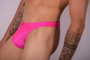 S/M SMU Mens Silky Swim Thong Pink 33425 MX116