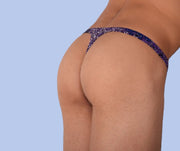 S/M SMU Mens Underwear Thong Dark Brilliant 33339 MX116