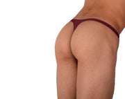 S/M SMU Mens Underwear Thong Sheer Red 33338 MX115