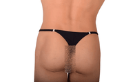 S/M SMU Thong Rhinestones Black 30''32'' Waist MX10 1005814