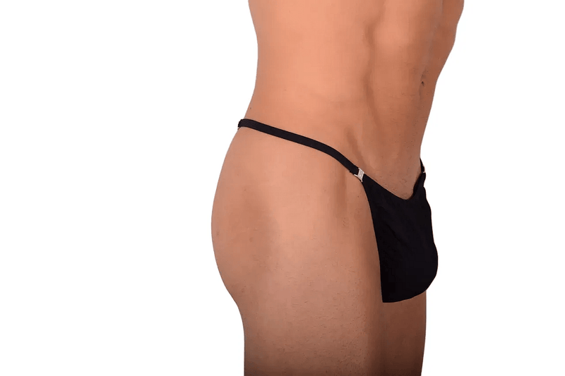 S/M SMU Thong Rhinestones Black 30''32'' Waist MX10 1005815