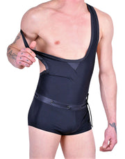 SMALL Alexis HOM Moonlight swim Bodysuit black 1