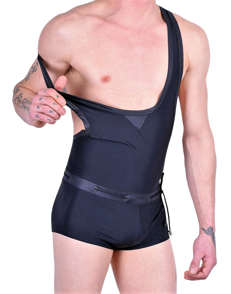 SMALL Alexis HOM Moonlight swim Bodysuit black 1