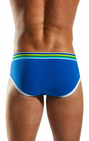SMALL Cocksox Sports Brief Retro Style Performance Supplex Ace Blue CX76N 173