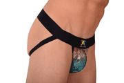 Small Jockstrap SKULL & BONES Shiny Sparkling Rainbow Jock 92