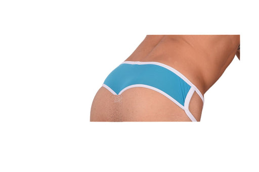 Small Mate Tanning Brazilian TANGA BRIEF Sheer Aqua 30/32''2