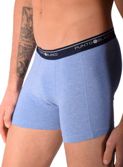 SMALL Mens Punto Blanco Basics Short Boxer Blue 53438 Pu21