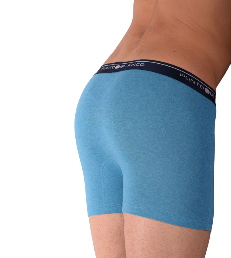 SMALL Mens Punto Blanco Basics Short Boxer Blue 53438 Pu24