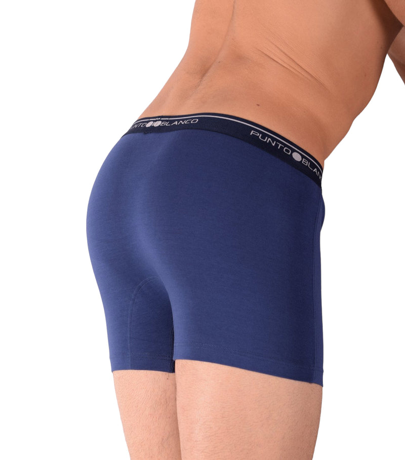 SMALL Mens Punto Blanco Basics Short Boxer Blue 53438 Pu26