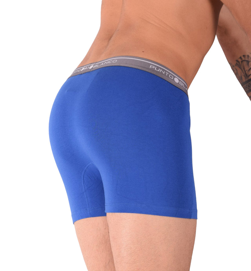 SMALL Mens Punto Blanco Basics Short Boxer Blue 53438 Pu27