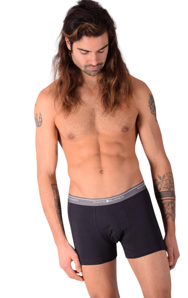 SMALL Mens Punto Blanco Basics Short Boxer Dark Grey 53438 Pu30