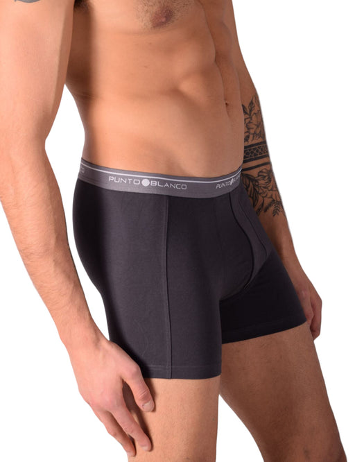 SMALL Mens Punto Blanco Basics Short Boxer Grey 53438 P3
