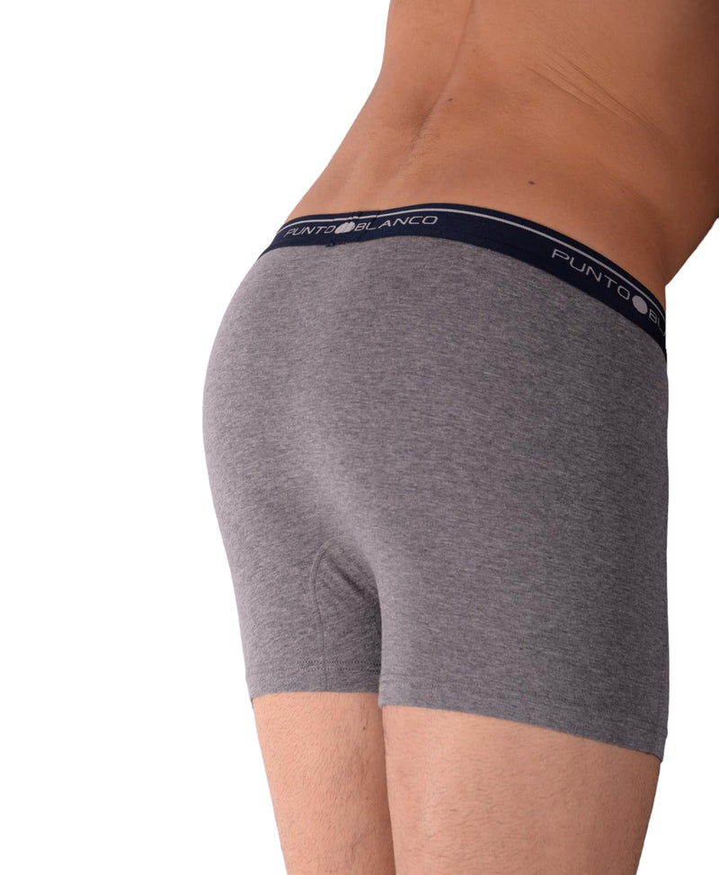 SMALL Mens Punto Blanco Basics Short Boxer Grey 53438 Pu11