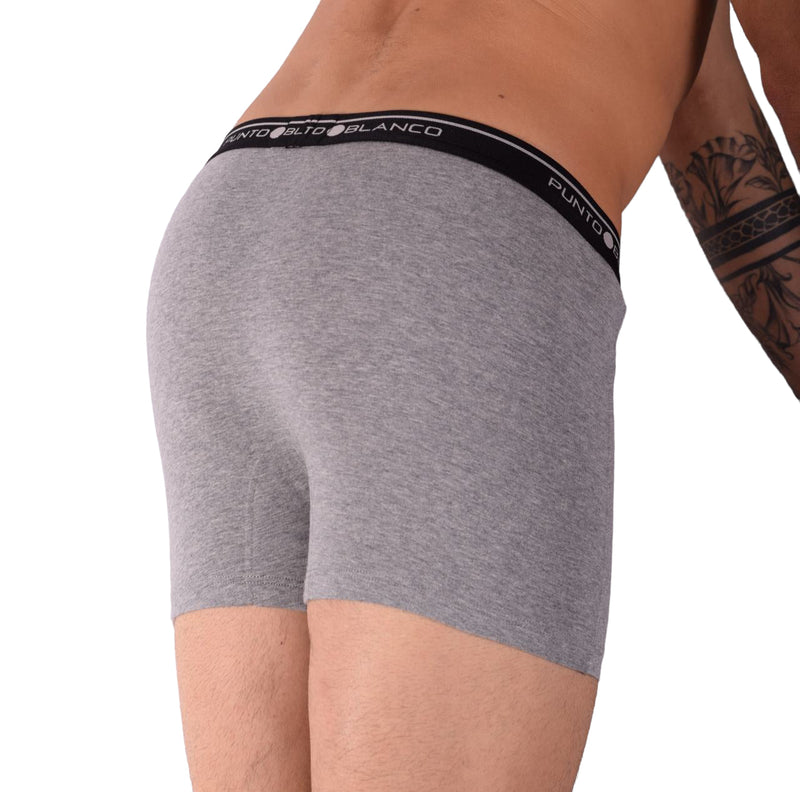 SMALL Mens Punto Blanco Basics Short Boxer Grey 53438 Pu12