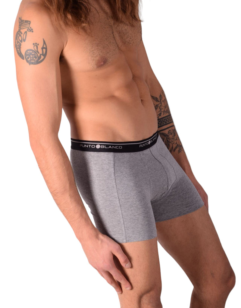 SMALL Mens Punto Blanco Basics Short Boxer Grey 53438 Pu12