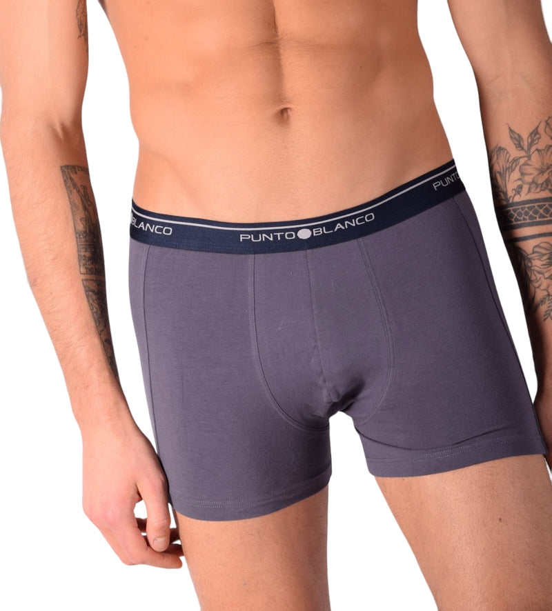 SMALL Mens Punto Blanco Basics Short Boxer Grey 53438 Pu31