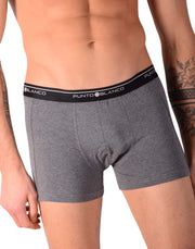 SMALL Mens Punto Blanco Basics Short Boxer Grey 53438 Pu39