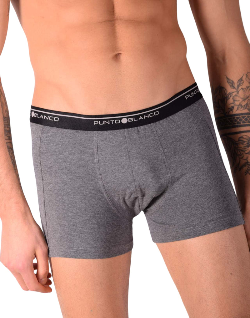 SMALL Mens Punto Blanco Basics Short Boxer Grey 53438 Pu39