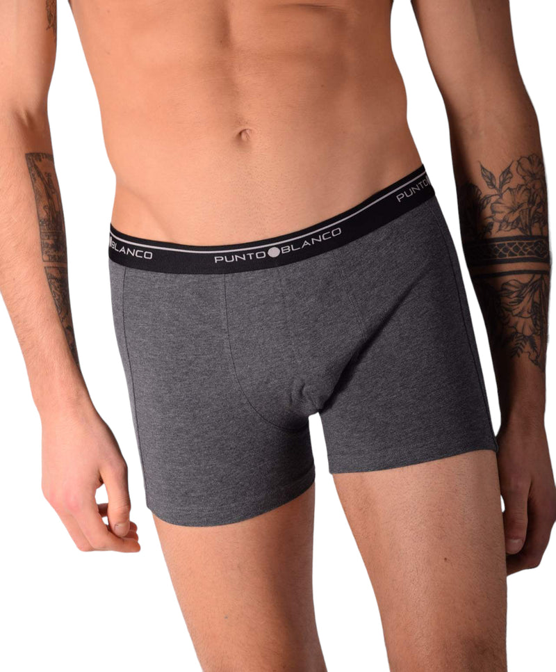 SMALL Mens Punto Blanco Basics Short Boxer Grey 53438 Pu6
